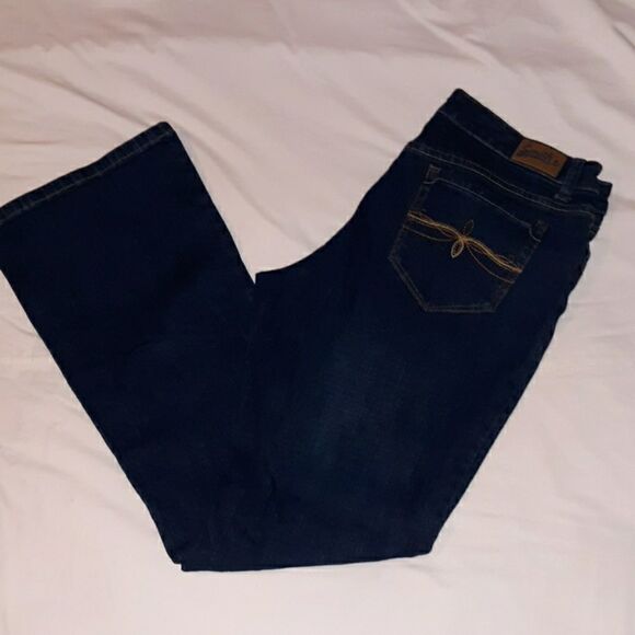 NWT Smith's American Boot‎ Cut Jeans 10 Dark Wash - Picture 2 of 7
